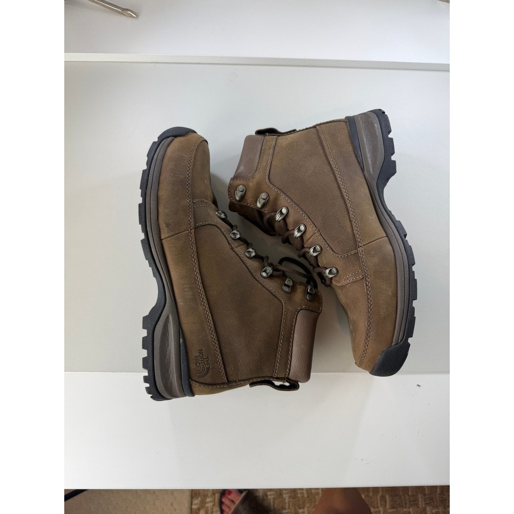 The North Face Ketchum Brown Leather Insulated Waterproof Boots Mens 12 NEW - Picture 4 of 12